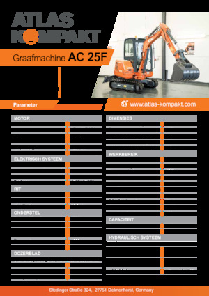 Мини екскаватори Atlas Kompakt AC 25F 