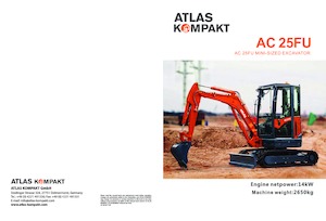 Мини екскаватори Atlas Kompakt AC 25FU