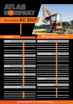 Мини екскаватори Atlas Kompakt AC 25UF
