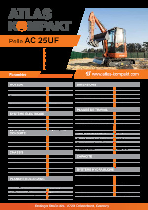 Мини екскаватори Atlas Kompakt AC 25UF