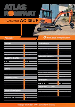 Мини екскаватори Atlas Kompakt AC 35UF