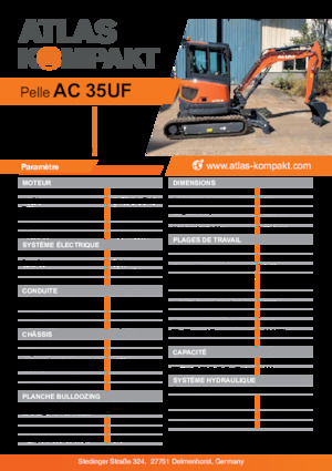 Мини екскаватори Atlas Kompakt AC 35UF