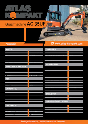 Мини екскаватори Atlas Kompakt AC 35UF