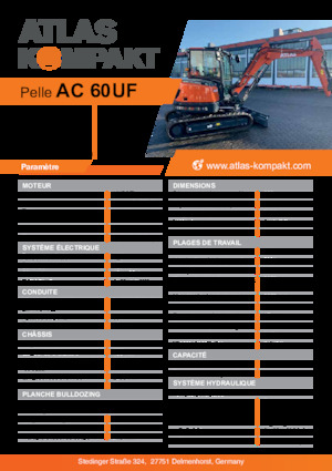 Мини екскаватори Atlas Kompakt AC 60UF