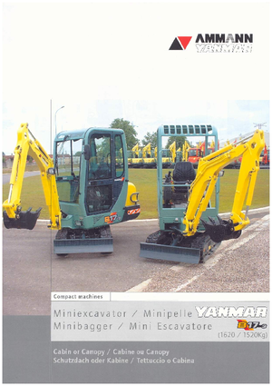 Мини екскаватори Yanmar B 17-3