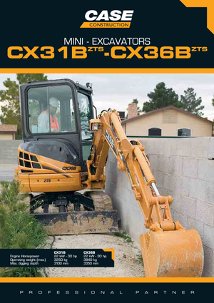 Мини екскаватори Case CX 31 B ZTS