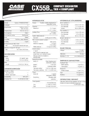 Мини екскаватори Case CX55B MTS