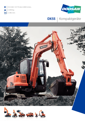 Колесни екскаватори Doosan DX 55