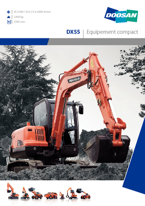 Колесни екскаватори Doosan DX 55