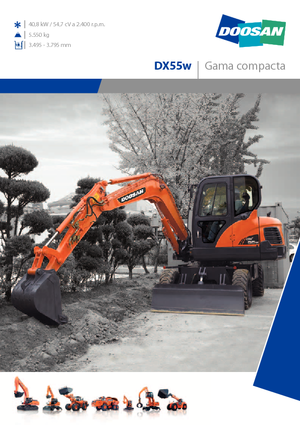 Колесни екскаватори Doosan DX55W