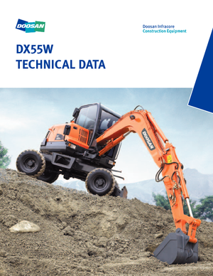 Колесни екскаватори Doosan DX55W