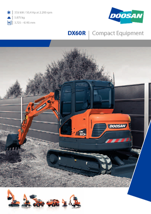 Мини екскаватори Doosan DX 60 R