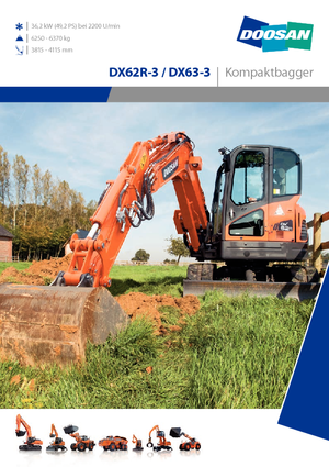 Верижни екскаватори Doosan DX62R-3