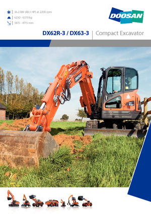Верижни екскаватори Doosan DX62R-3
