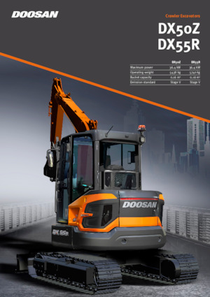 Мини екскаватори Doosan DX50Z-7