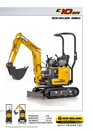 Мини екскаватори New Holland E10SR