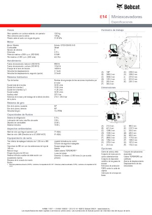 Мини екскаватори Bobcat E 14
