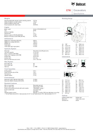Мини екскаватори Bobcat E 16