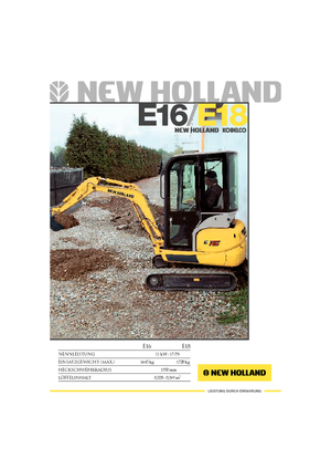 Мини екскаватори New Holland E 18