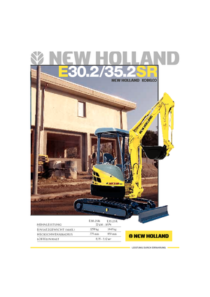 Мини екскаватори New Holland E30.2SR
