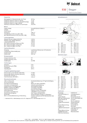 Мини екскаватори Bobcat E32