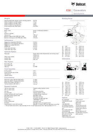 Мини екскаватори Bobcat E32