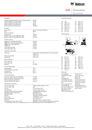Мини екскаватори Bobcat E35