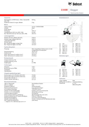 Мини екскаватори Bobcat E55W
