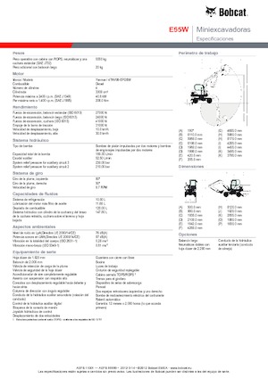 Мини екскаватори Bobcat E55W