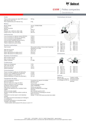 Мини екскаватори Bobcat E55W