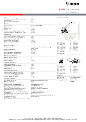 Мини екскаватори Bobcat E55W