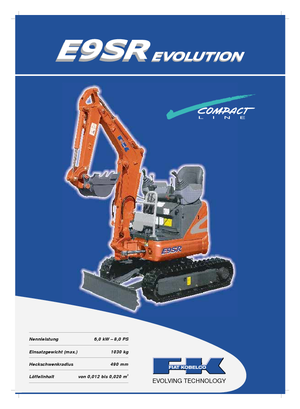 Мини екскаватори Fiat Kobelco E 9 SR