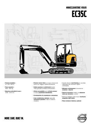 Мини екскаватори Volvo EC35C