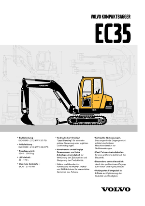 Мини екскаватори Volvo EC35C