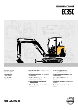 Мини екскаватори Volvo EC35C