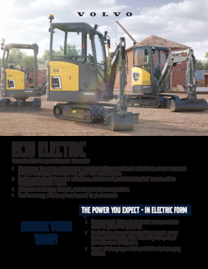 Мини екскаватори Volvo EC18 ELECTRIC