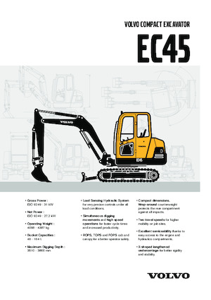 Мини екскаватори Volvo EC45