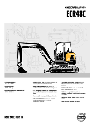 Мини екскаватори Volvo ECR48C