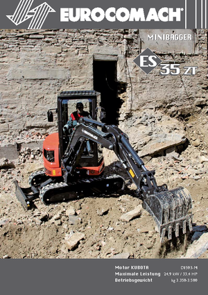 Мини екскаватори Eurocomach ES 35 ZT