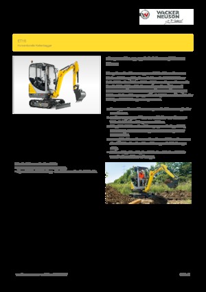 Мини екскаватори Wacker Neuson ET16