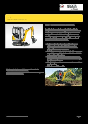 Мини екскаватори Wacker Neuson ET16