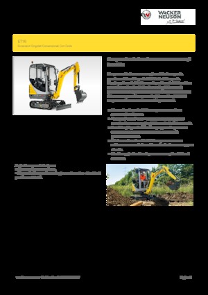 Мини екскаватори Wacker Neuson ET16