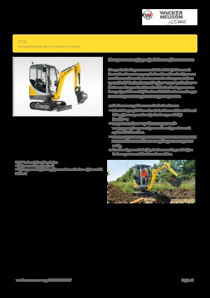 Мини екскаватори Wacker Neuson ET16