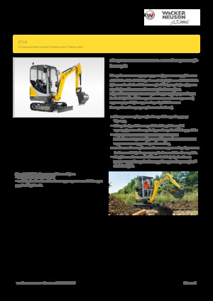 Мини екскаватори Wacker Neuson ET16