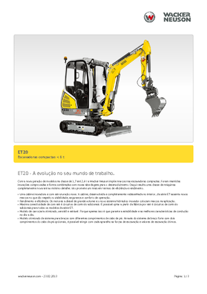 Мини екскаватори Wacker Neuson ET 20