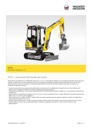 Мини екскаватори Wacker Neuson ET24