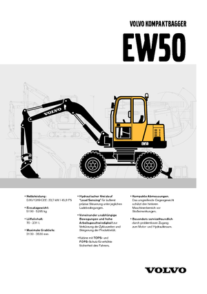 Колесни екскаватори Volvo EW50