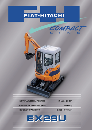 Мини екскаватори Fiat-Hitachi EX 29 U