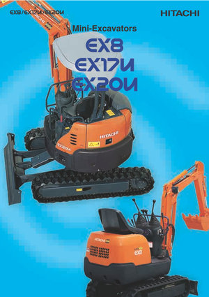 Мини екскаватори Hitachi EX 8