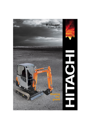 Мини екскаватори Hitachi ZX 25